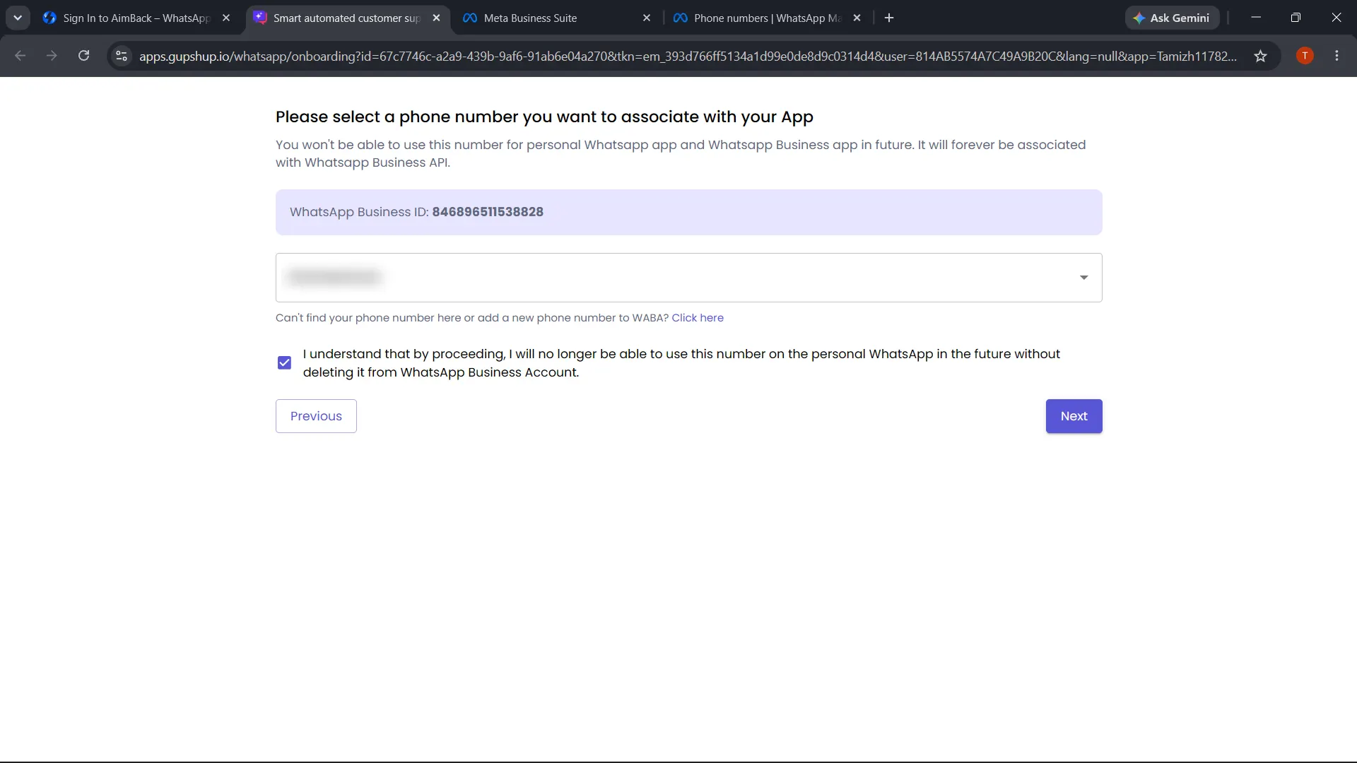 Gupshup - Step 13b: Accept consent