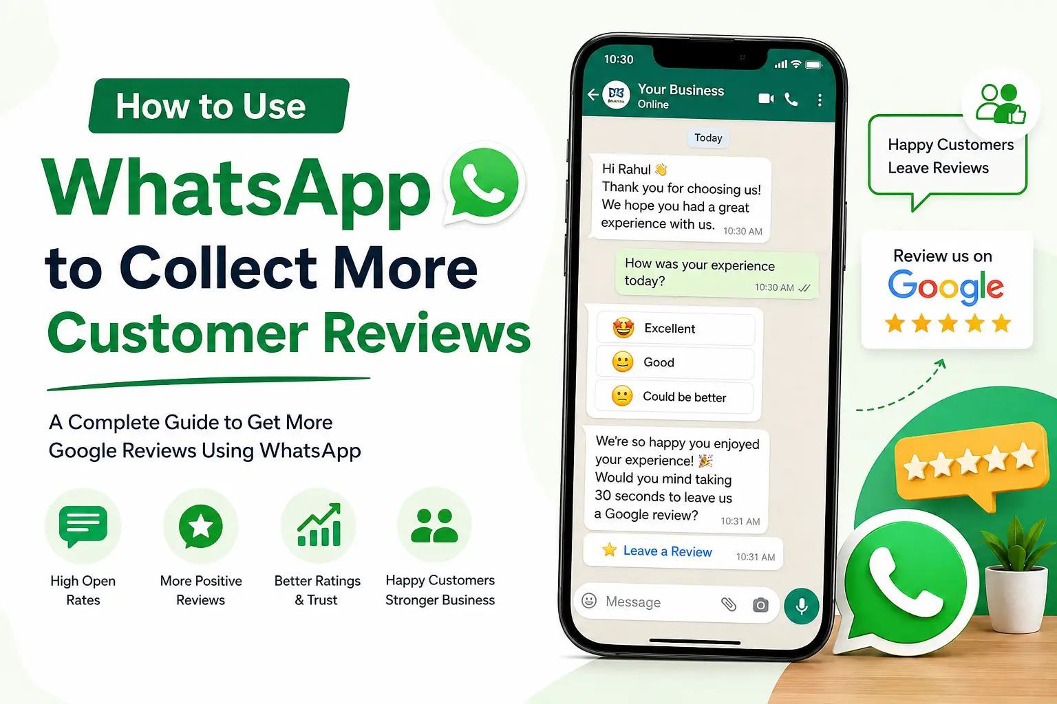 How to Use WhatsApp to Collect More Customer Reviews (2026 Guide)
