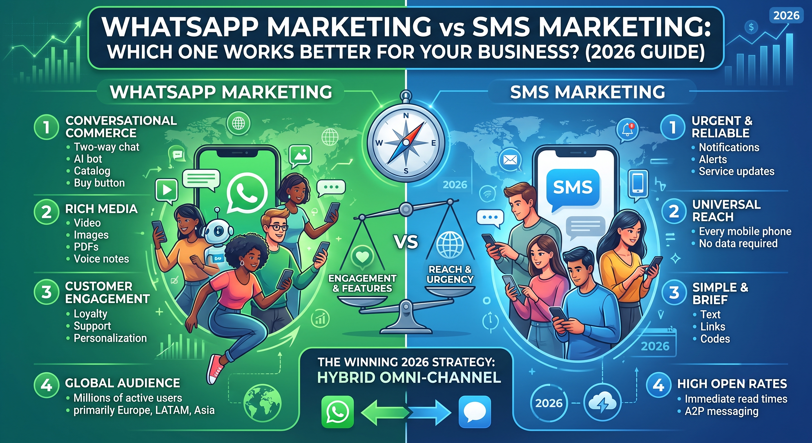 WhatsApp Marketing vs SMS Marketing: Which One Works Better for Your Business? (2026 Guide)